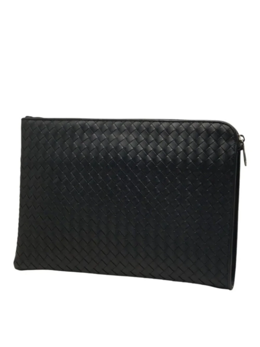 Bottega Veneta Intrecciato Clutch Black Leather